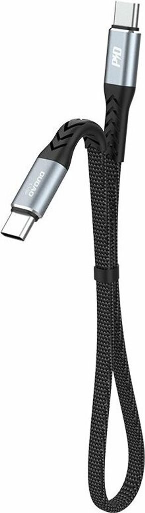 Dudao L10C USB-C auf USB-C Kabel, 100W 5A, 0,23m, Schwarz Produktbild 