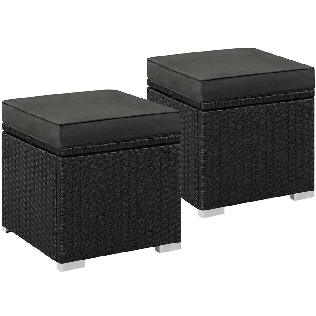 Yaheetech Hocker, strapazierfähige flache HDPE-Rattanoptik, Produktbild 