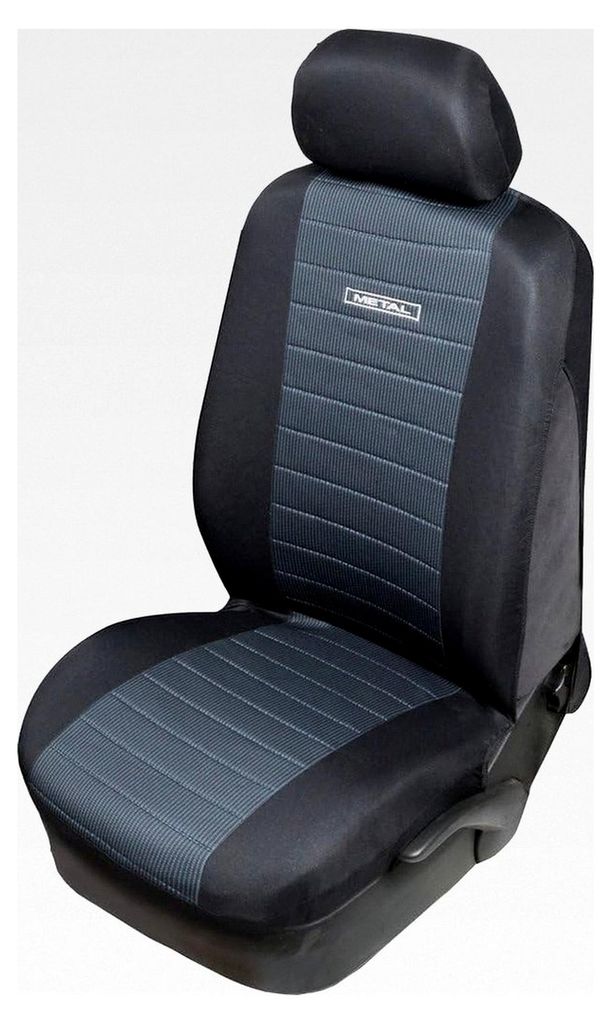 Vordersitzbezug aus Metall, universeller Sitzschutz aus schwarzem Polyester