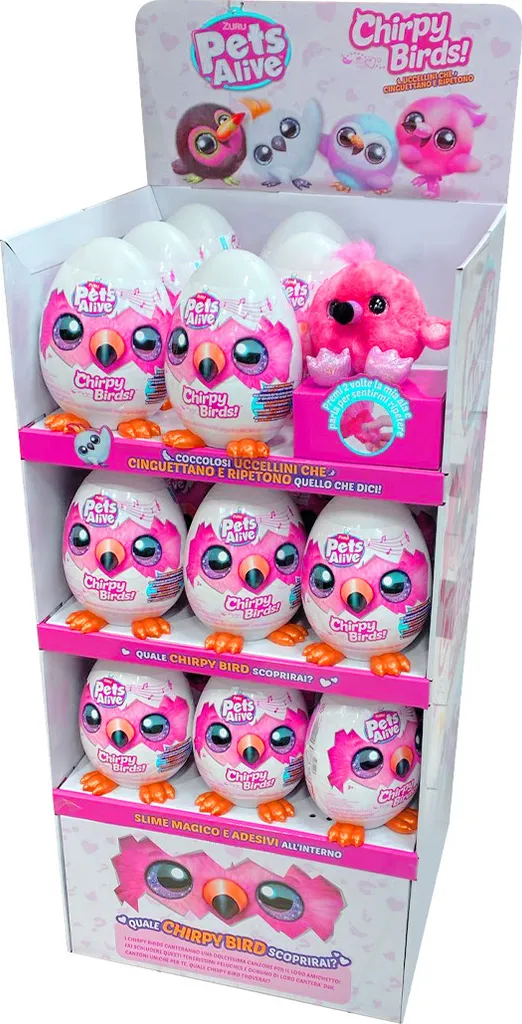 Oiseau en Peluche Interactive Chirpy Birds Pets Alive Zuru Multicolore