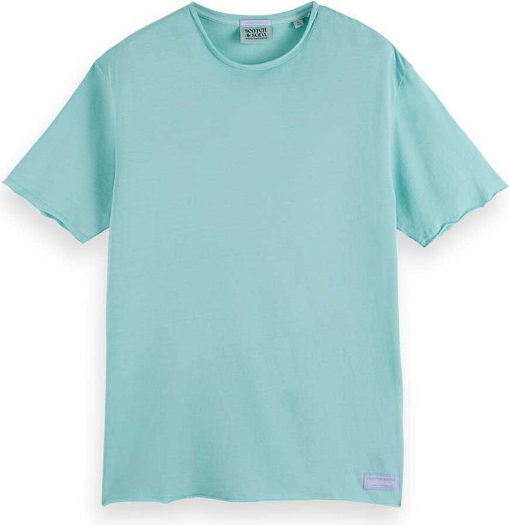 Scotch & Soda Raw Edge Relaxed Fit Kurzarm-t-shirt Blau XL Mann Blau XL