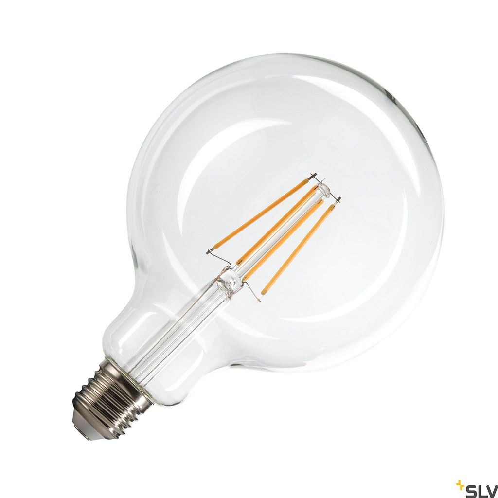 SLV 1005310 G125 E27, LED Leuchtmittel, Lampe transparent Produktbild 