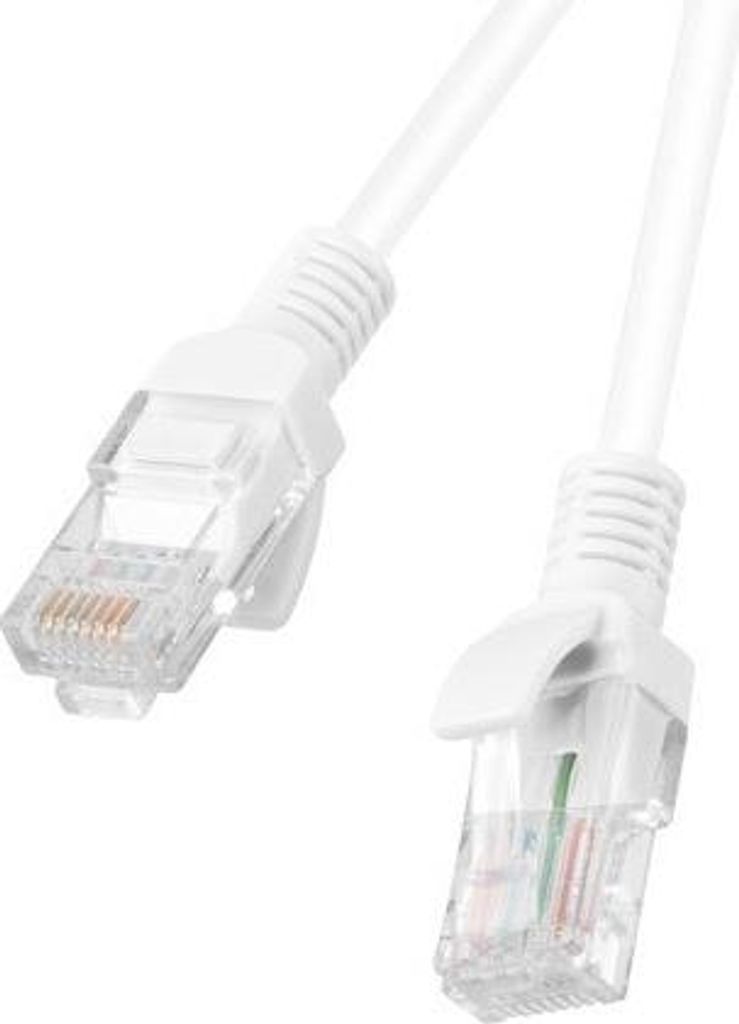 Patchcord Kat.6 Utp 2M Biały Fluke Passed Lanberg 10-Pack
