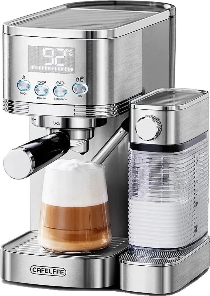 Machine expresso 20 bars avec broyeur et fonction automatique 1,5L EU