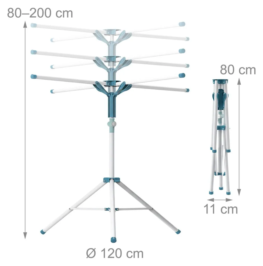 Séchoir à linge suspendu idéal balcon ou radiateur, format rétractable - 4