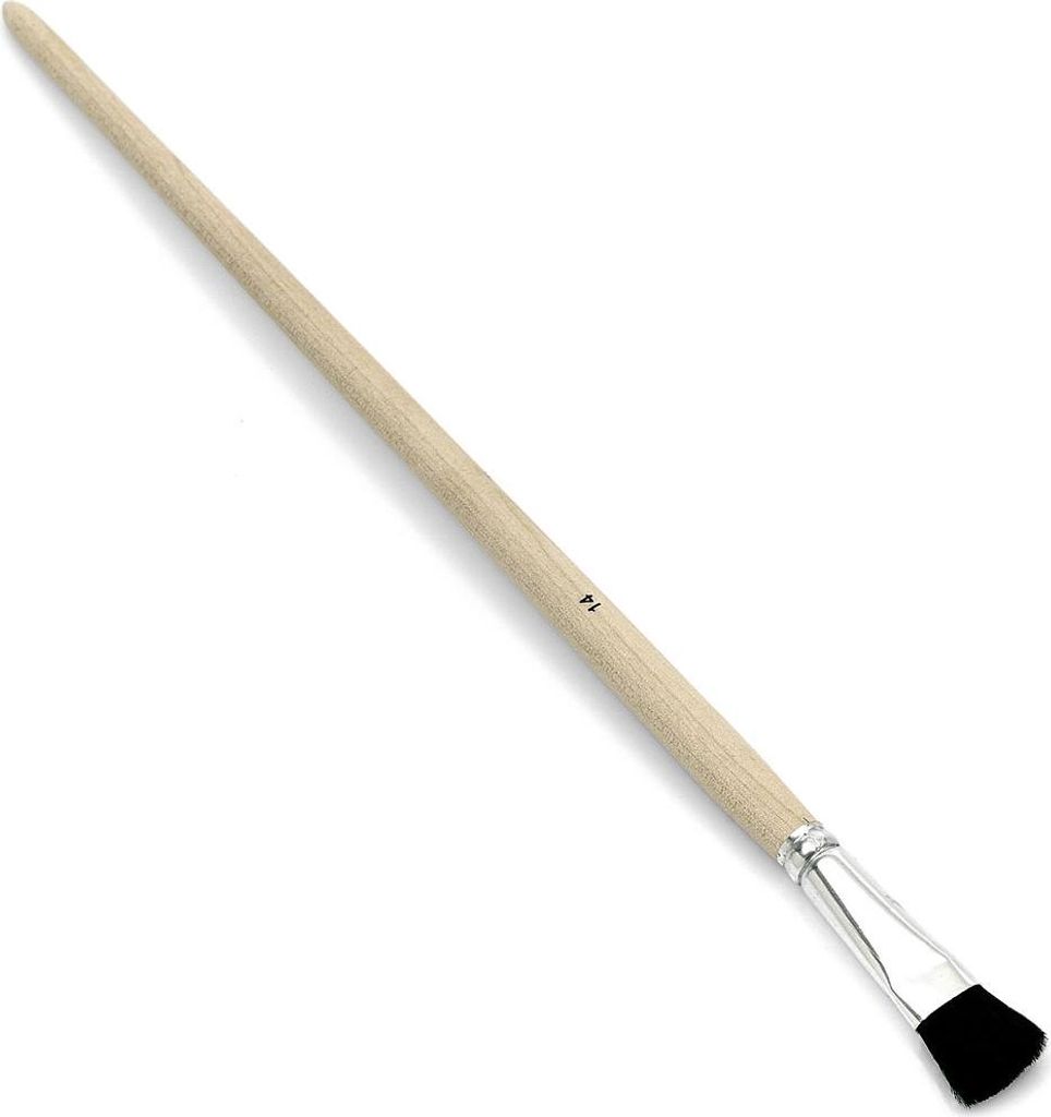 Nölle Profi Brush Gussowpinsel Gr. 12, reines Rindshaar, Weißblech Zwinge | 1 Stück