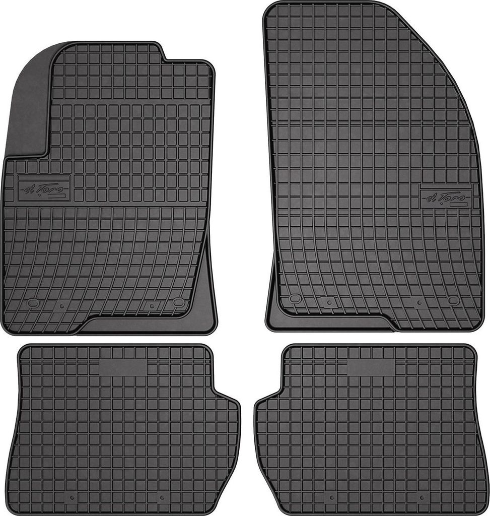 2002-2008 Ford Fiesta MK5 dywaniki gumowe czarne 4 szt Zdjęcie produktu 