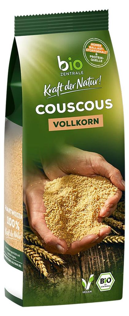 Couscous integrale biologico ricco di fibre, granuloso e Immagine del prodotto 
