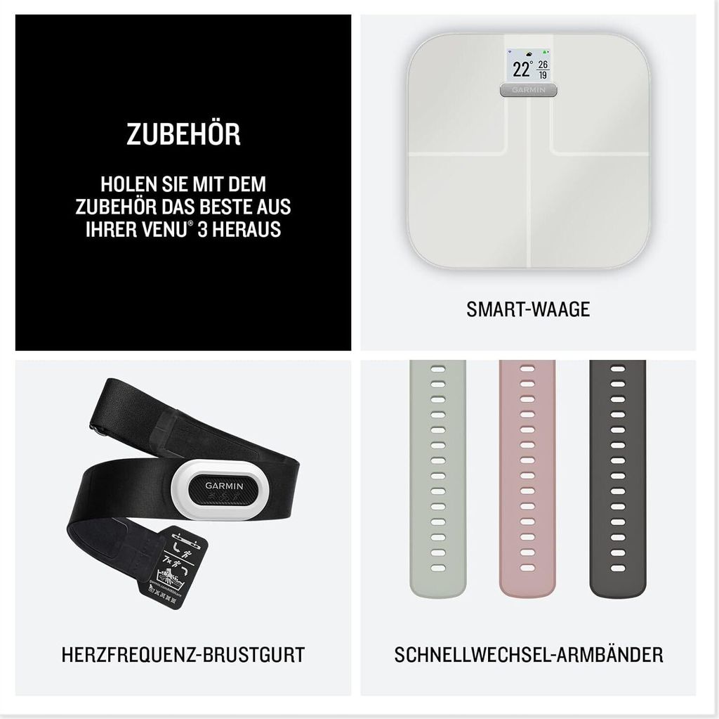 VENU 3S Elfenbein/Softgold Smartwatch Produktbild 4