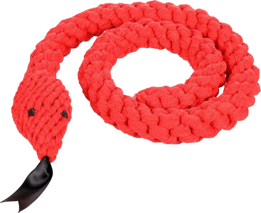 Jouet pour chien Flamingo Flocco, longue corde rouge ultra robuste