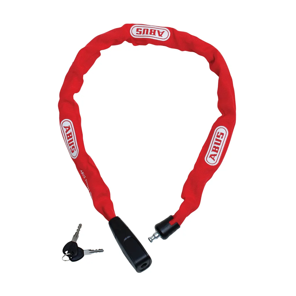 Abus CityChain 6800/85 rouge chaîne de sécurité vélo 85cm robuste