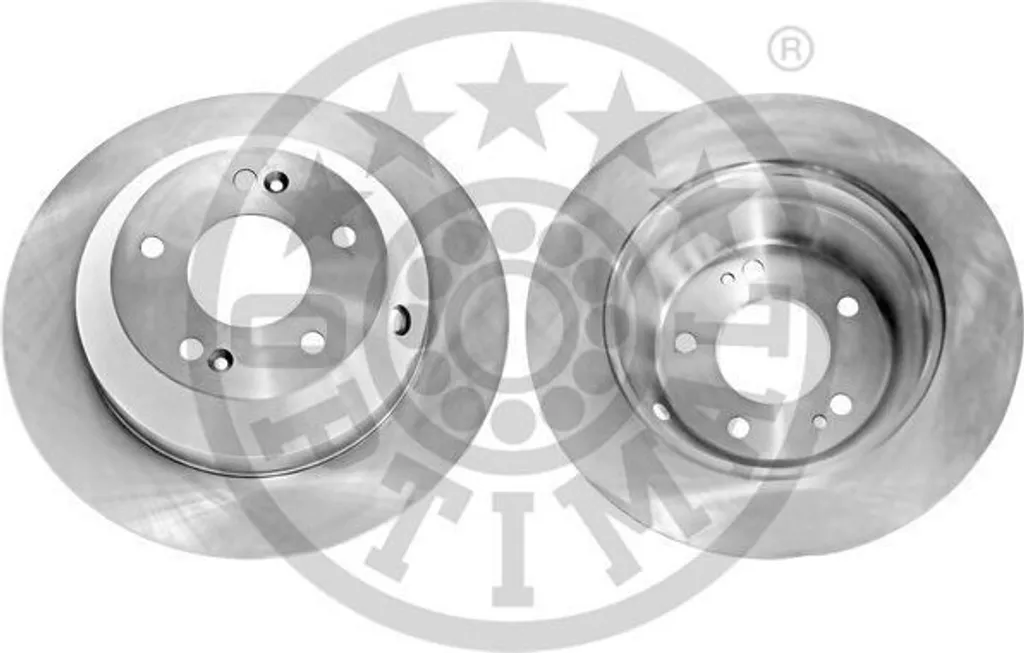Kit Freinage Arrière OPTIMAL pour Hyundai Santa Fé II (CM) - 2 Disques