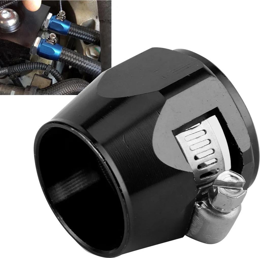 pinza di finitura per tubo flessibile 12AN per tubo flessibile carburante/olio/gas/aria. Colore nero
