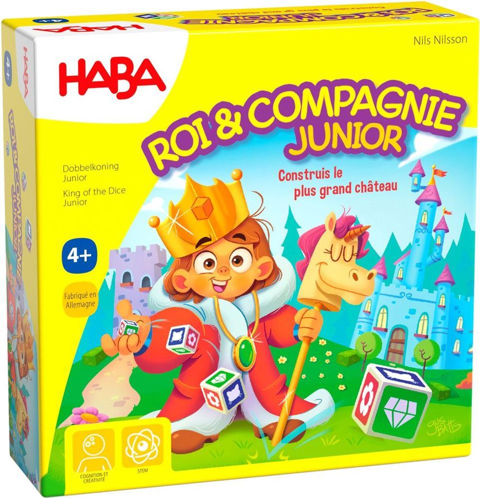 Haba Gesellschaftsspiel Roi & Compagnie Junior - Lernspiel für Kinder
