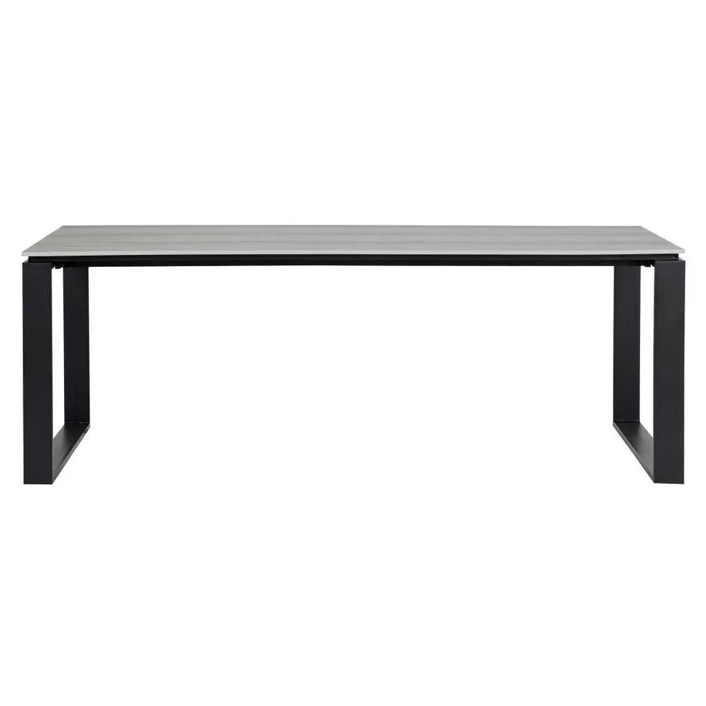 Table de terrasse Martinus design bicolore 100x210 cm haute résistance