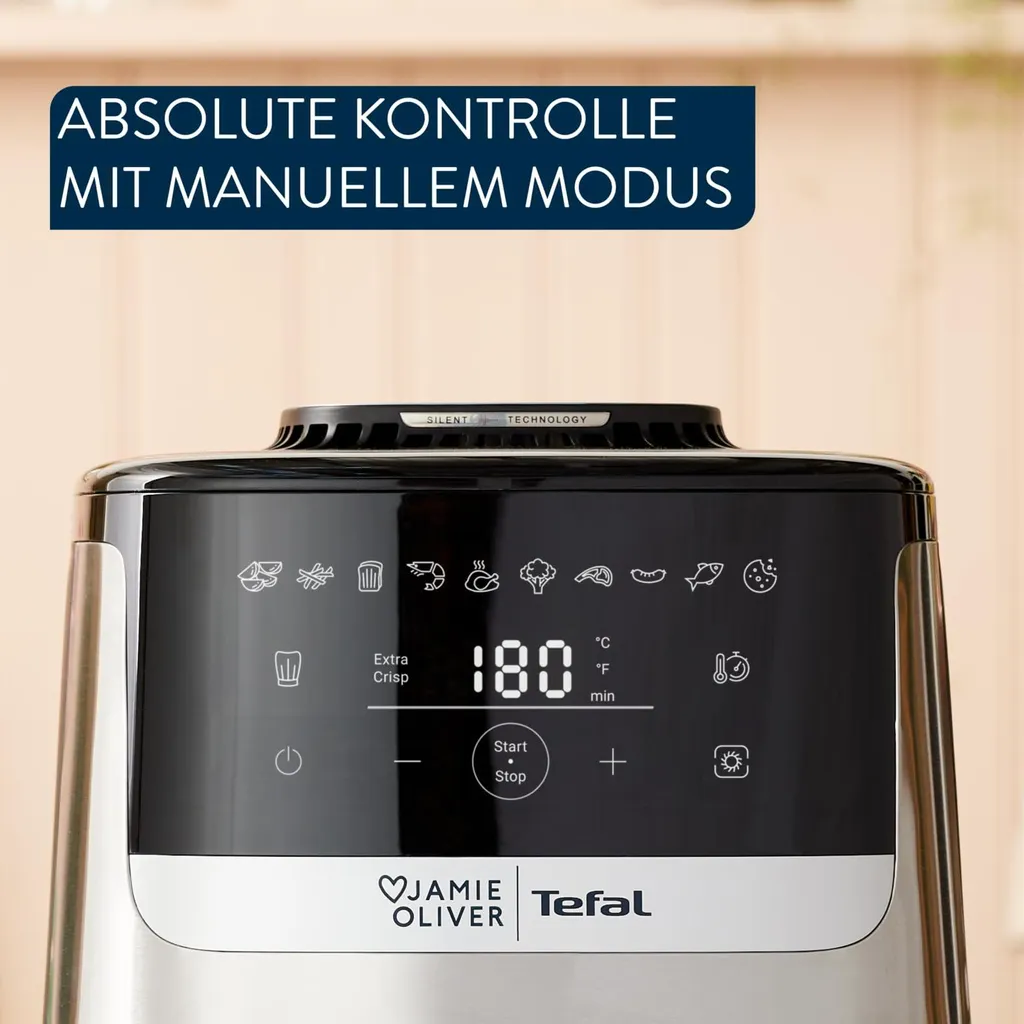 Friteuse air chaud Tefal 10 programmes Jamie Oliver Silence Deluxe - 6