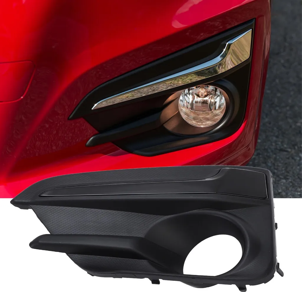 Cache phare antibrouillard en ABS robuste noir brillant pour Impreza
