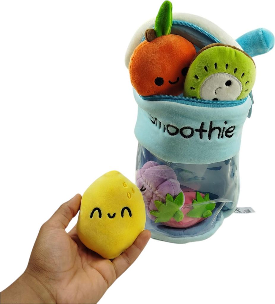 Peluche Smoothie aux 5 fruits (variété aléatoire) Image du produit 