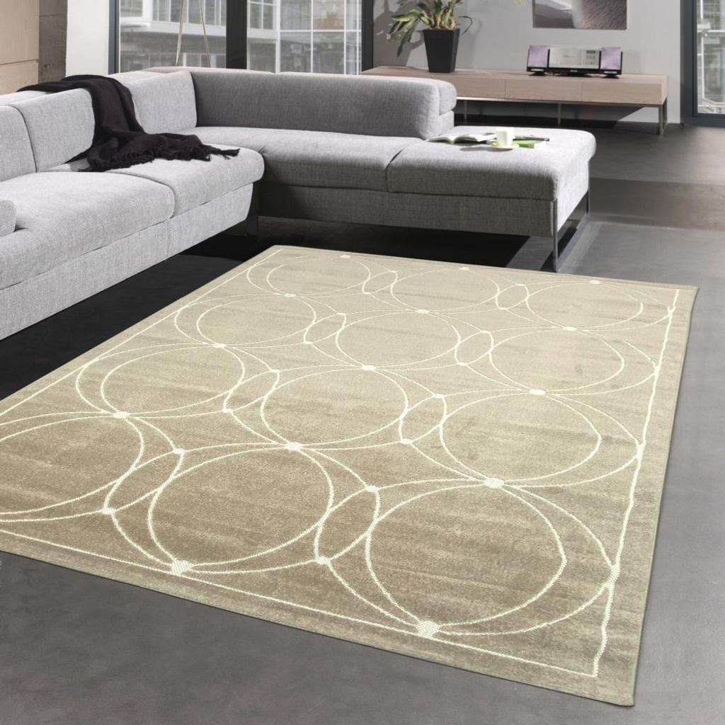 Orientteppich mit dezenten Ornamenten | In- & Outdoor | beige Größe - 120 x 170 cm