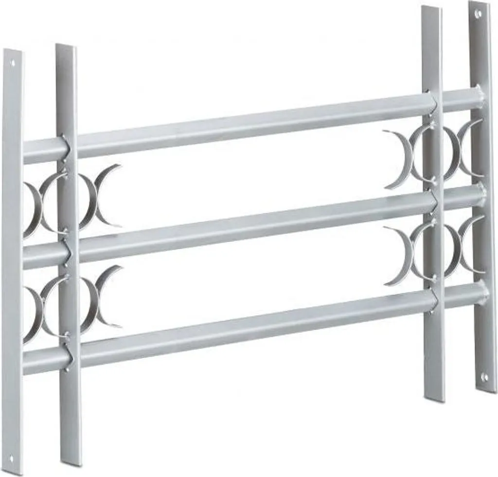 Barre de sécurité de fenêtre extensible et grille de protection en métal