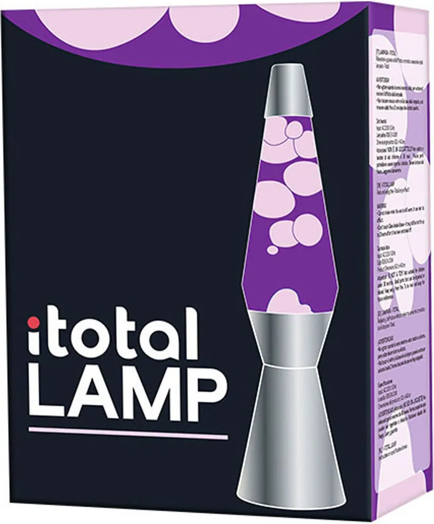 Lampe à lave argent pourpre 40 cm : créez une atmosphère relaxante zen