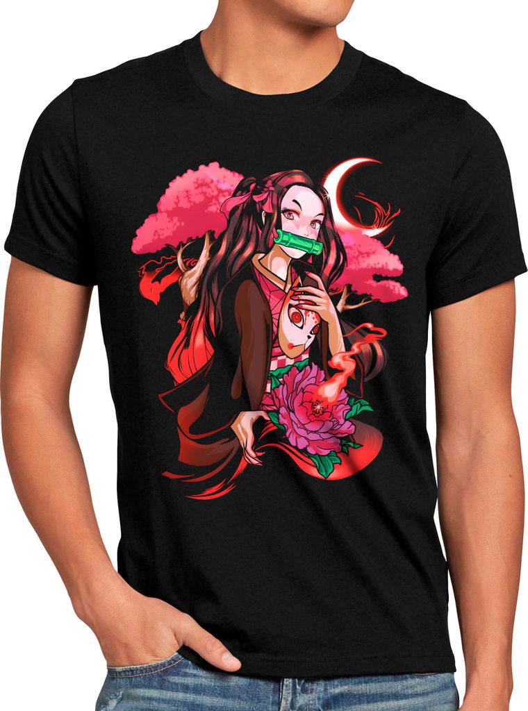 style3 Moon Demon Herren T-Shirt anime japan manga