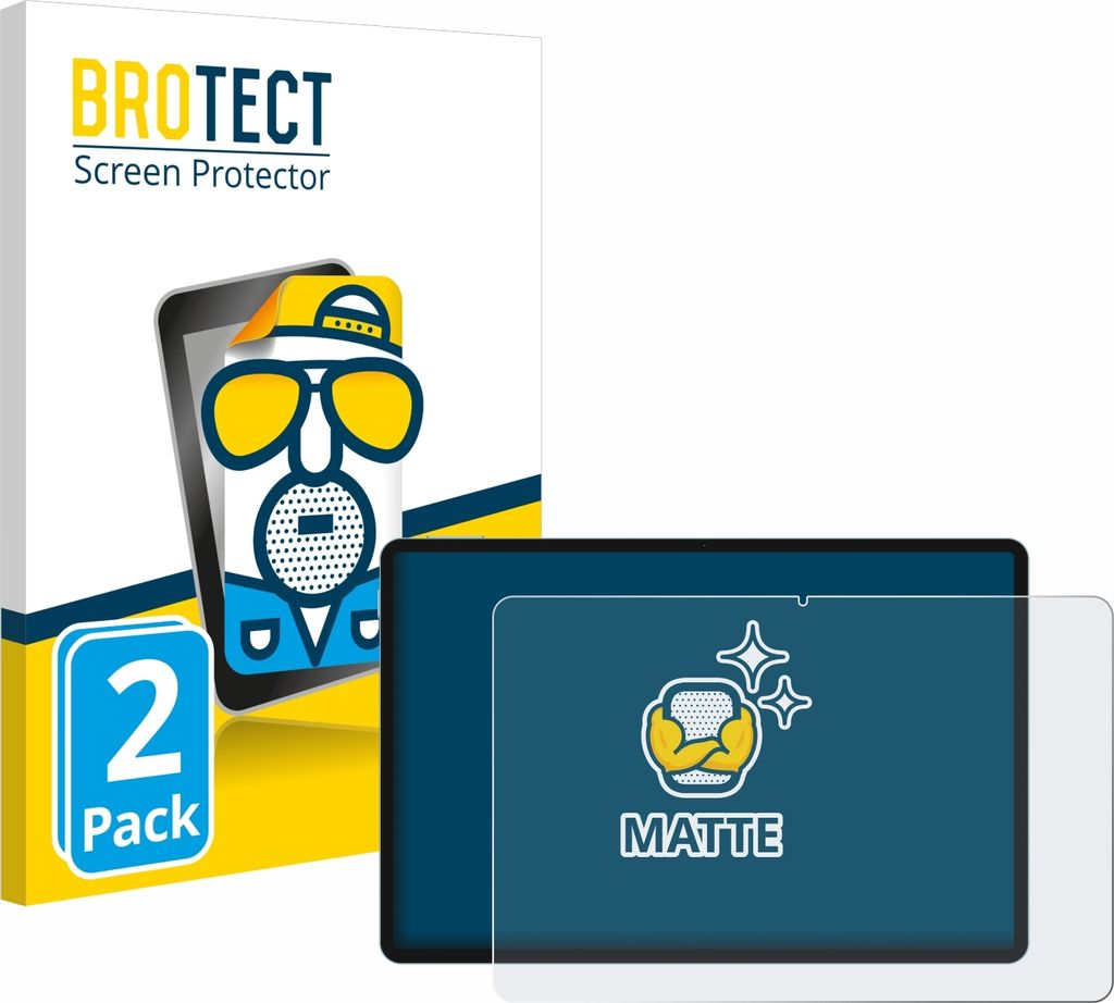 2x BROTECT Schutzfolie für Teclast P50 AI Displayschutz Displayschutzfolie Folie Matt Entspiegelungsfolie