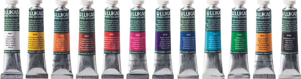 Lukas 1048891 Temperafarbe 20mm sort 12St Obrázek produktu 