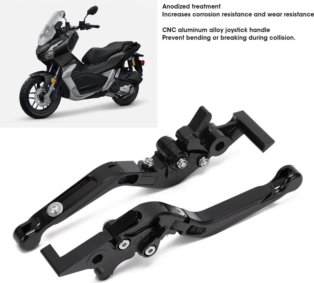 Leviers de frein ADV150 2019-2021 noirs pour confort de conduite moto CNC