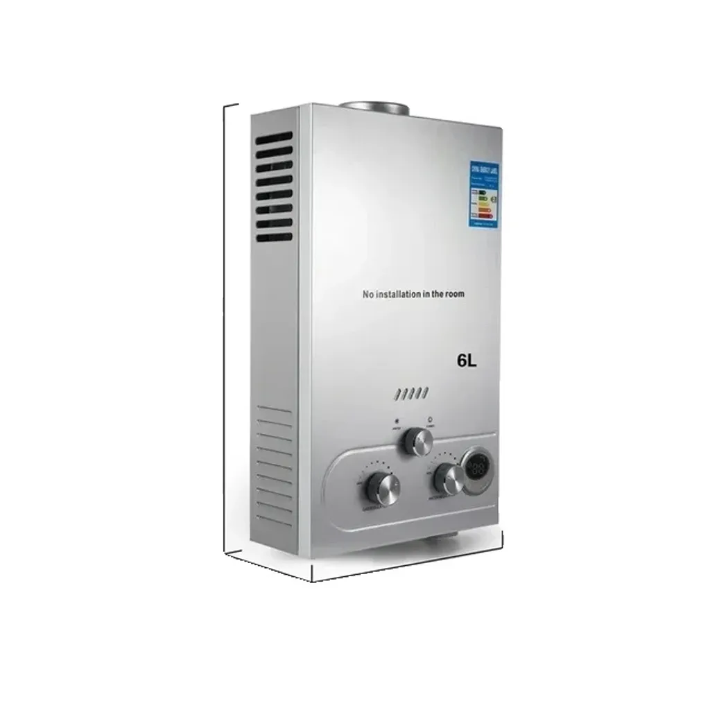 Chauffe-eau gaz portable 12L - Chauffage instantané inox série GT-12
