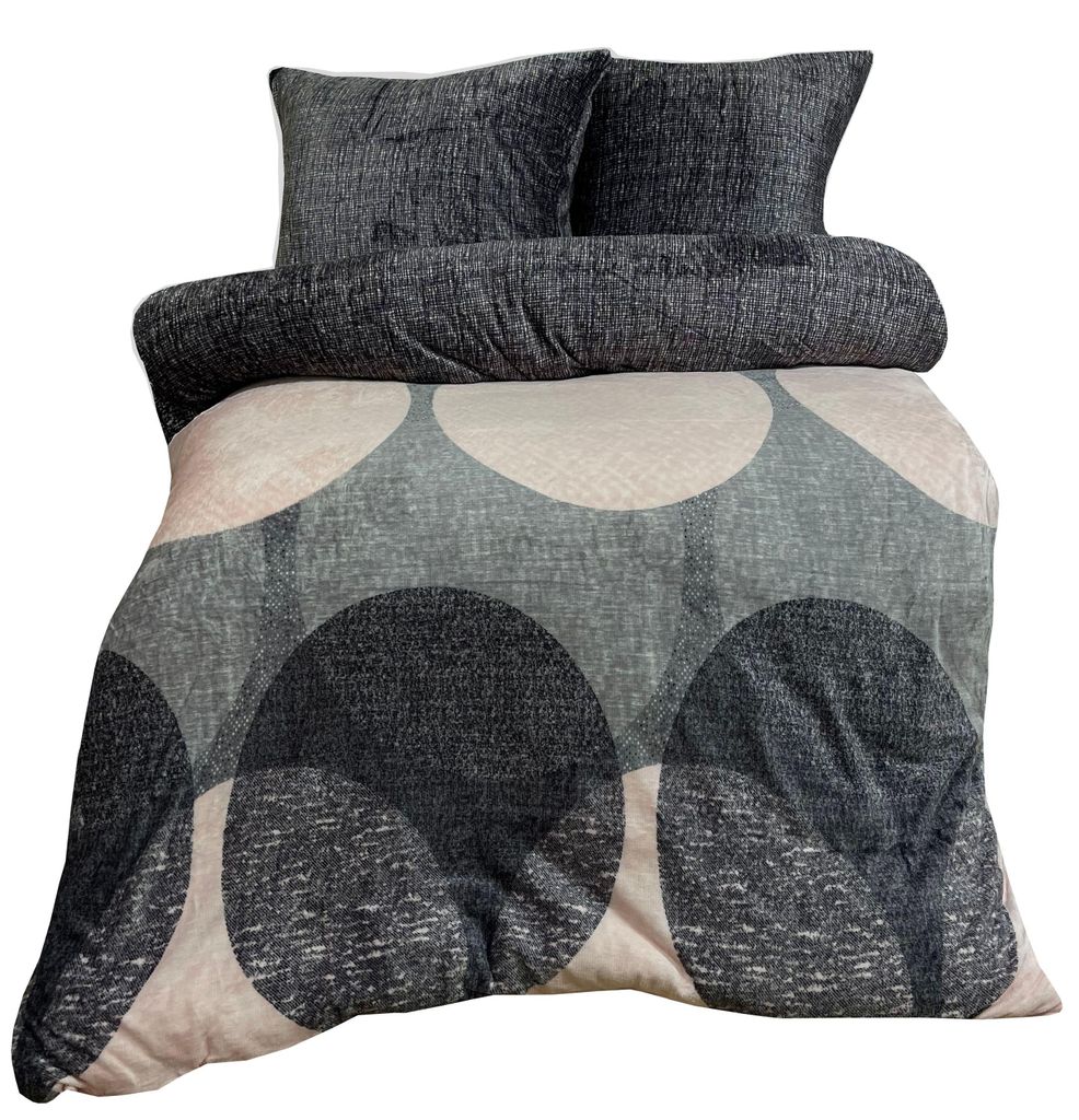 Wendebettwäscheset Teddyplüsch Mikrofaser 200x200 cm Rosa Produktbild 