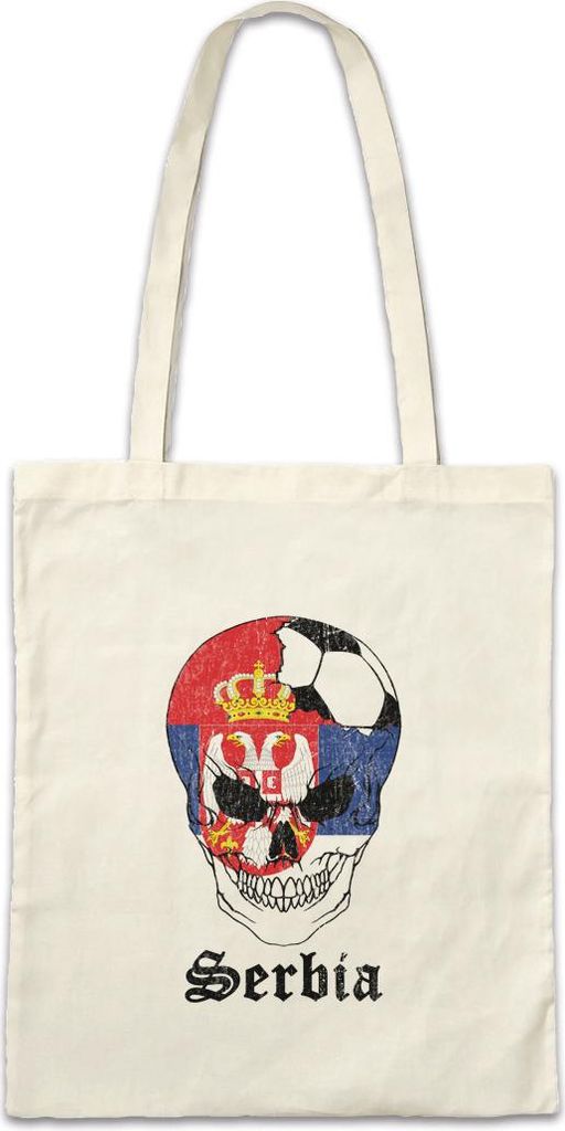 Urban Backwoods Serbia Football Comet, Stofftasche, Farbe: Beige