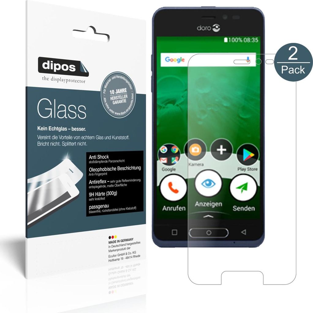 Dipos Glass, Doro, Doro 8035, Schockresistent, 2 Stück(e)