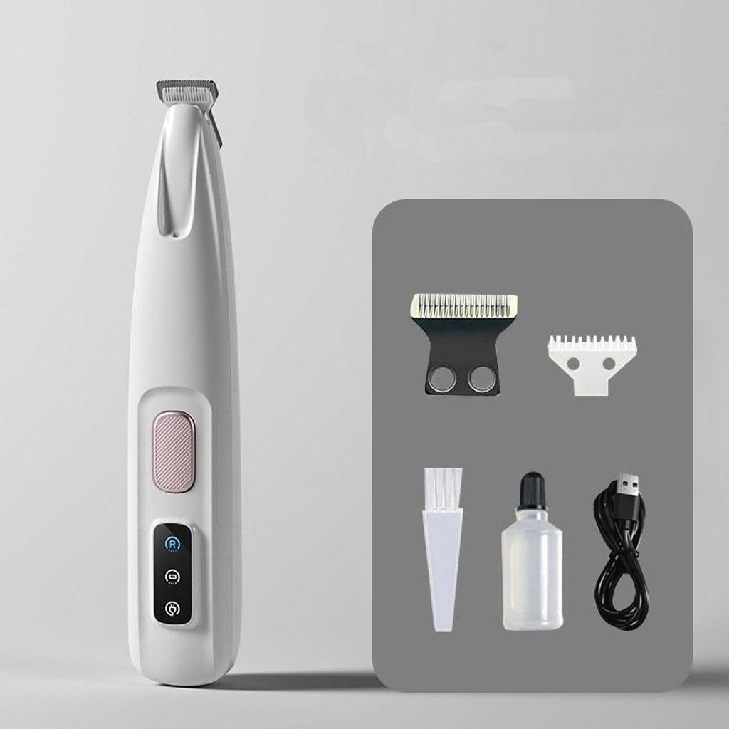 Katzenrasierer, wasserdicht – wiederaufladbarer Rasierer, Kaufen Sie eins und erhalten Sie fünf Zubehörteile gratis, leise mit LED-Licht