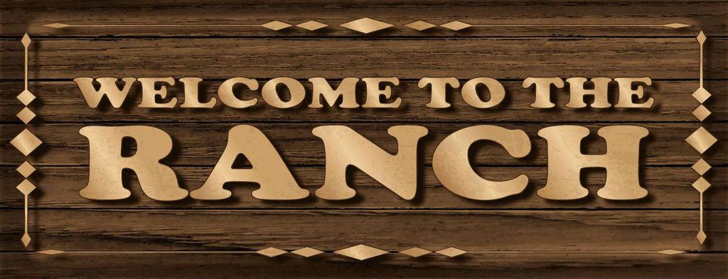 vianmo Blechschild 10x27 cm Welcome to ranch