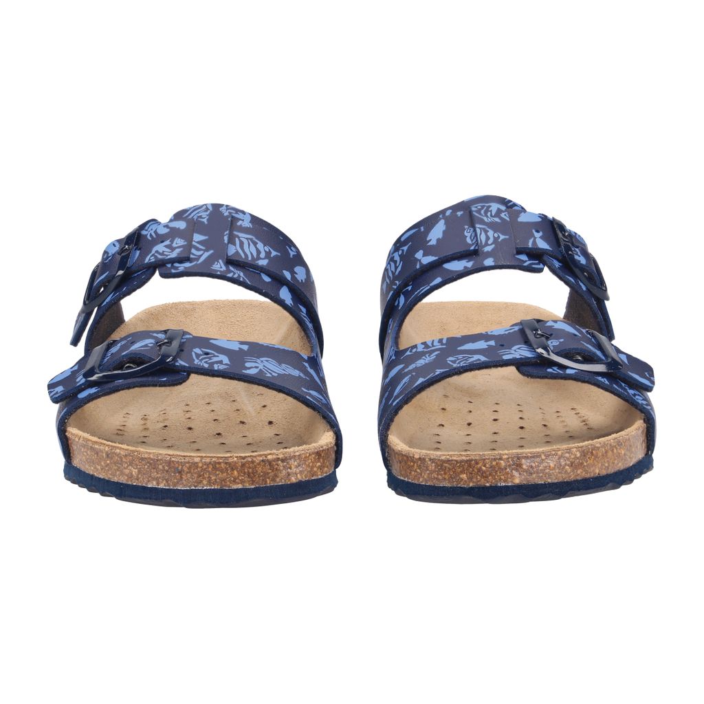 GEOX Hausschuhe GHITA, Glattleder, Blau, Kinder Produktbild 7