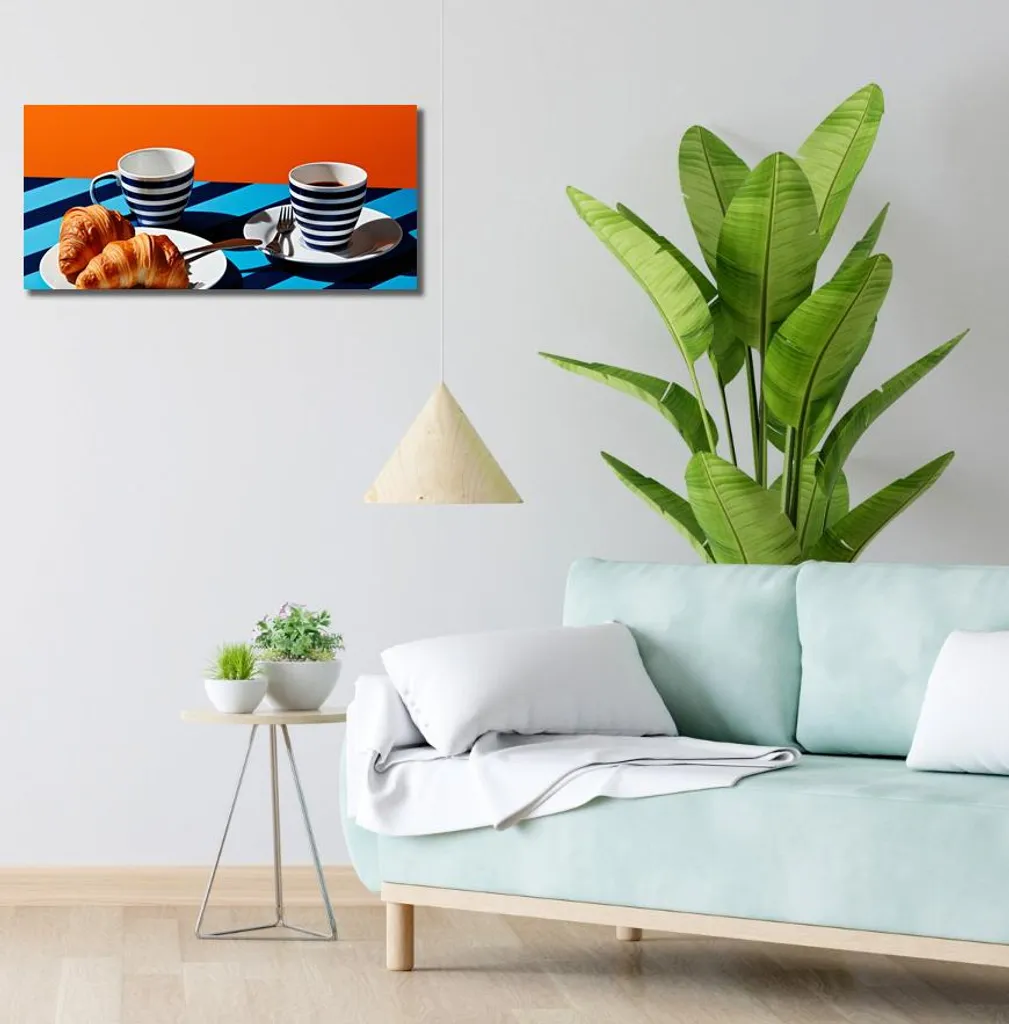 Impression Haute Définition Croissants 70x30 cm Format Horizontal XL