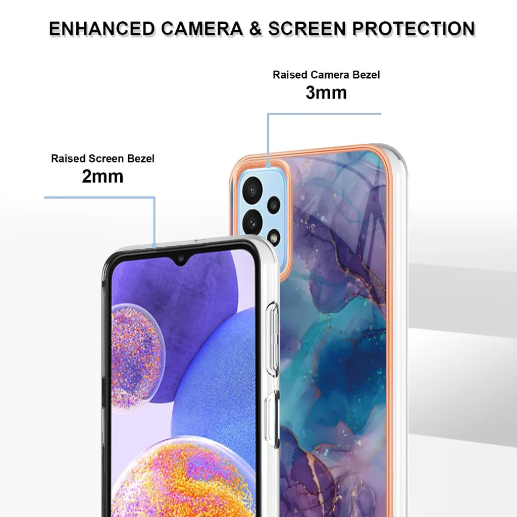 Custodia Samsung Galaxy A33 5G Viola Morbida Antiurto per Famiglie - 4