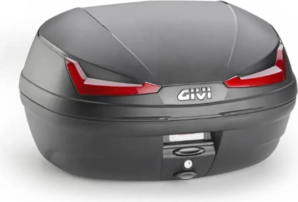 Bauletto Monolock GIVI E455 SIMPLY IV nero rosso 45L