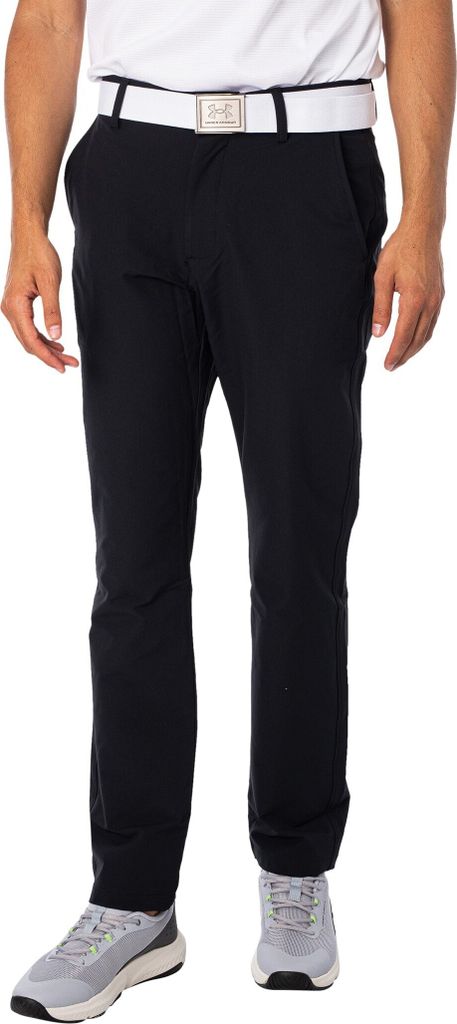 Under Armour Matchplay-Schmal zulaufende Hose, Schwarz 30W x 32L
