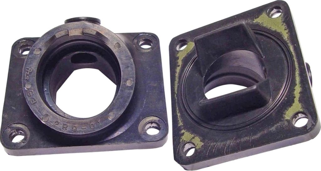 2 Vergaser-Ansaugstutzen für Yamaha RD 350 LC Baujahr 1980-1983 von pamoto - Neu