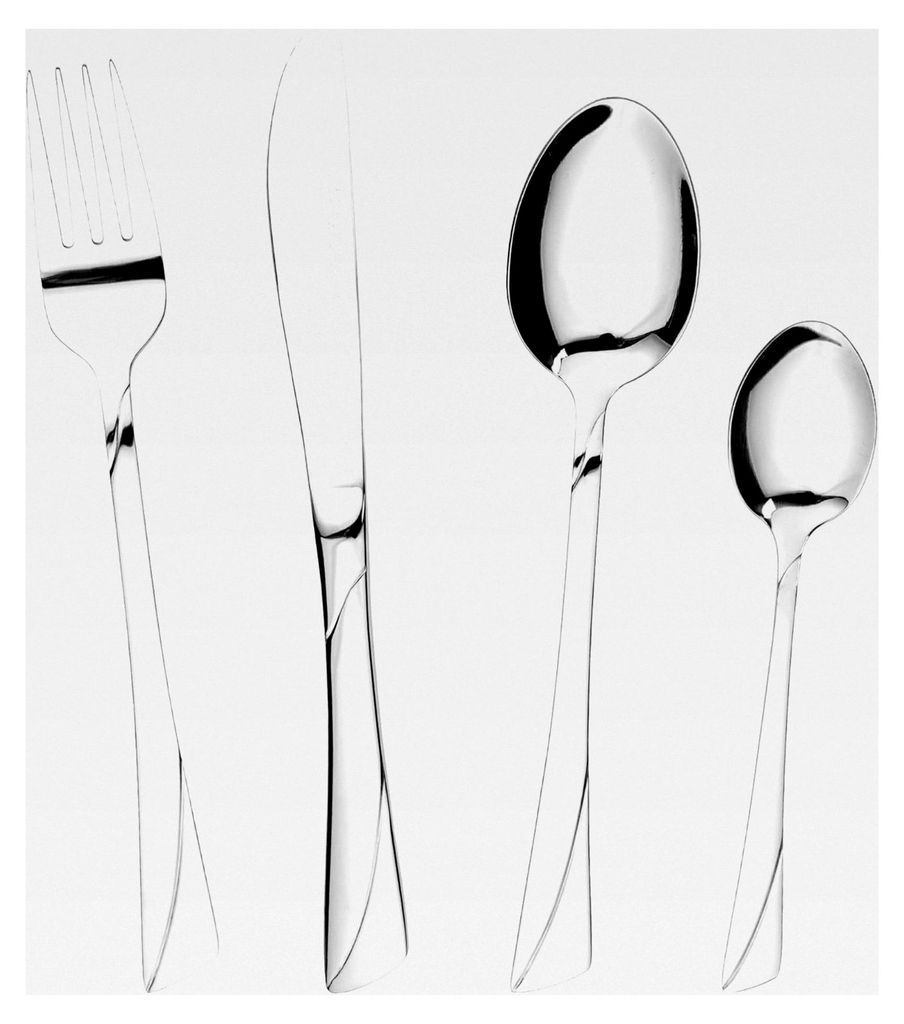 Besteckset für 6 Personen - 24-teilig - Essbesteck spülmaschinenfest rostfrei - Besteckset aus Edelstahl