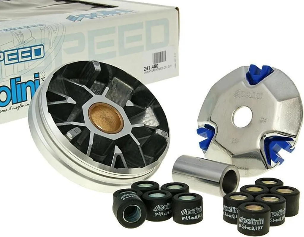 Variateur Polini Hi-Speed : accélération fluide pour Kymco et SYM 50cc