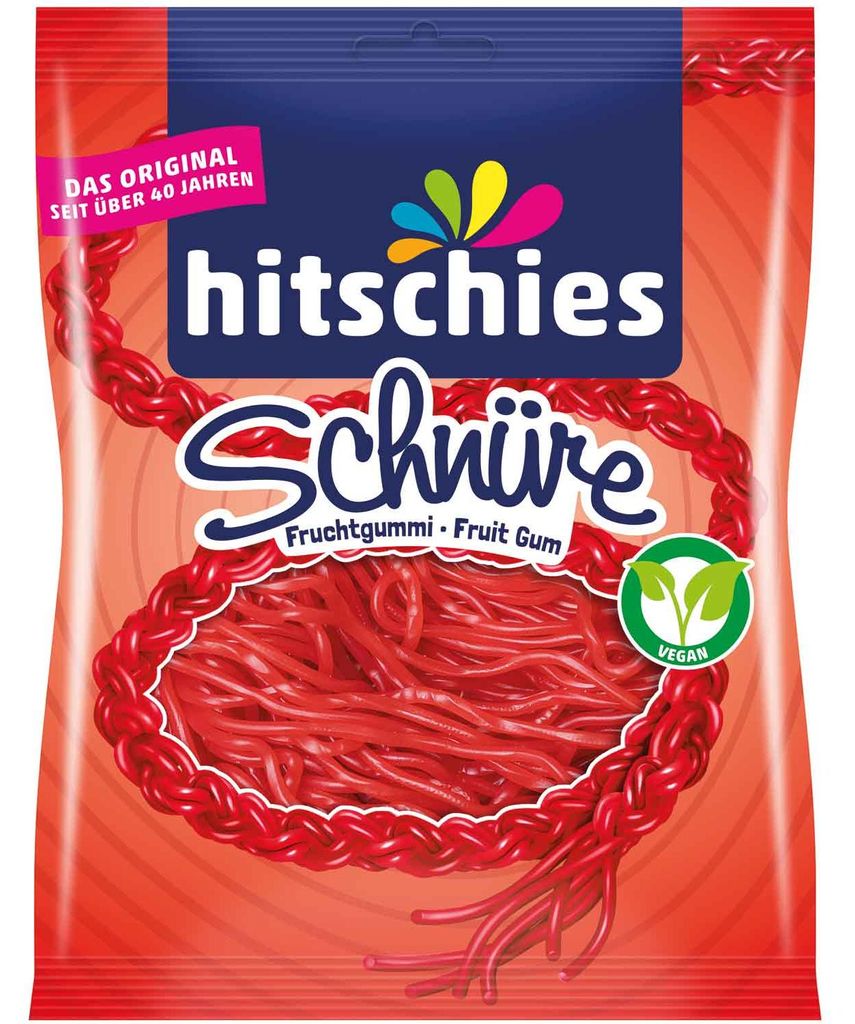 Hitschies Fraises en ficelles 125g Image du produit 