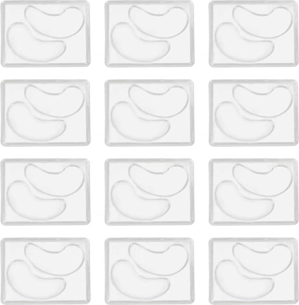 12 DIY-Augenpad-Formen, sicher, gesund, natš¹rlich, wiederverwendbar, transparente Augenmasken-Tablettplatte
