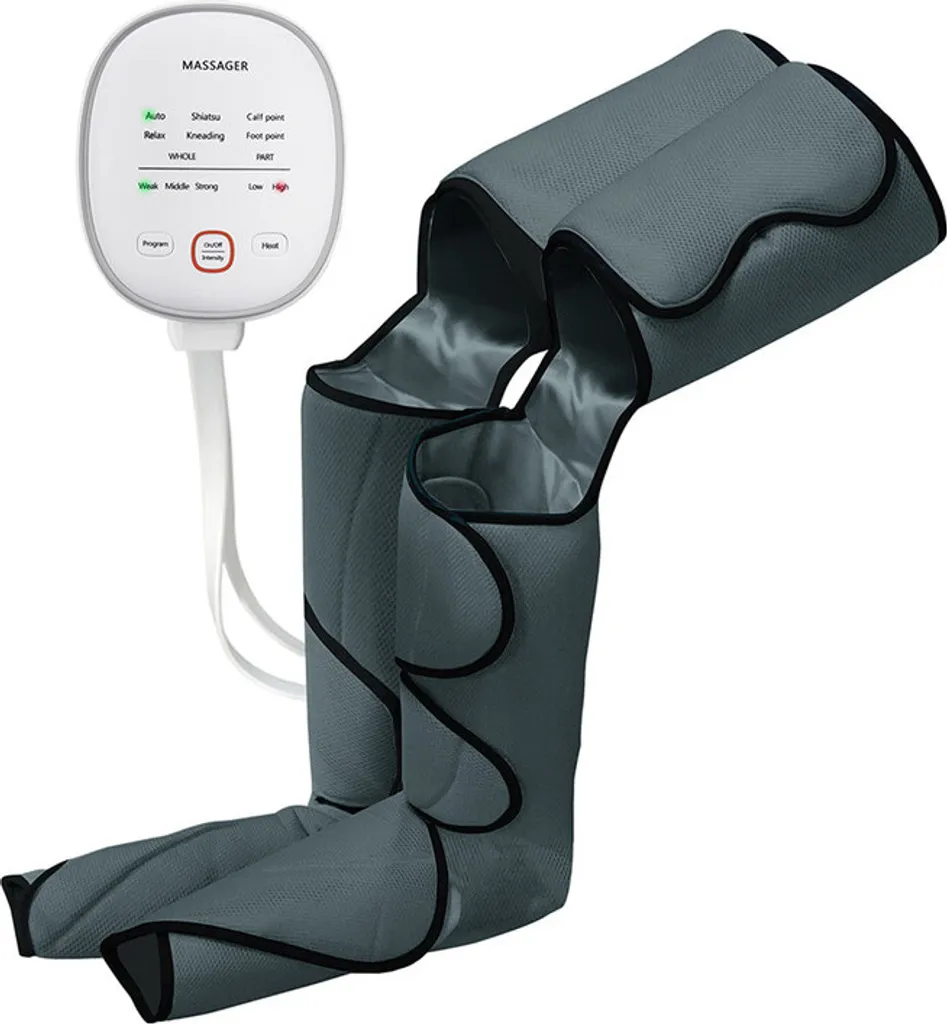 Soulagement douleur jambes par massage à compression d'air ergonomique