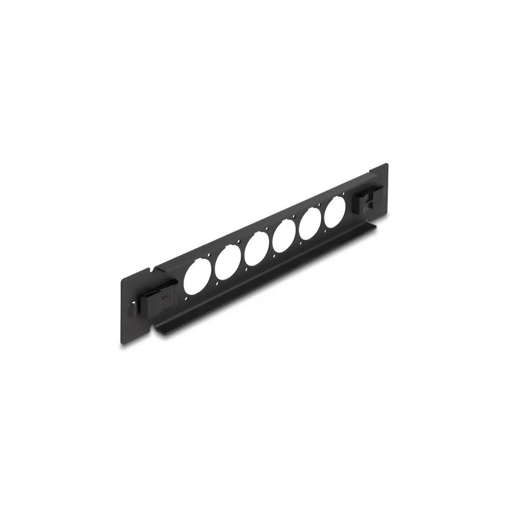 Delock Patch Panel 10" 6 Port D-Type Nero | Ideale per Audio/Video - 3
