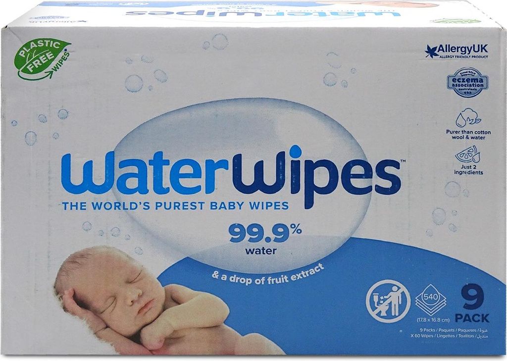 WaterWipes Baby Feuchttücher 99,9 Prozent Wasser, Produktbild 
