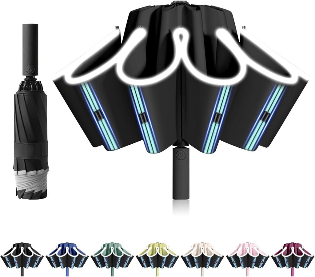 Automatický deštník s obráceným mechanismem, 105 cm, 10 Obrázek produktu 
