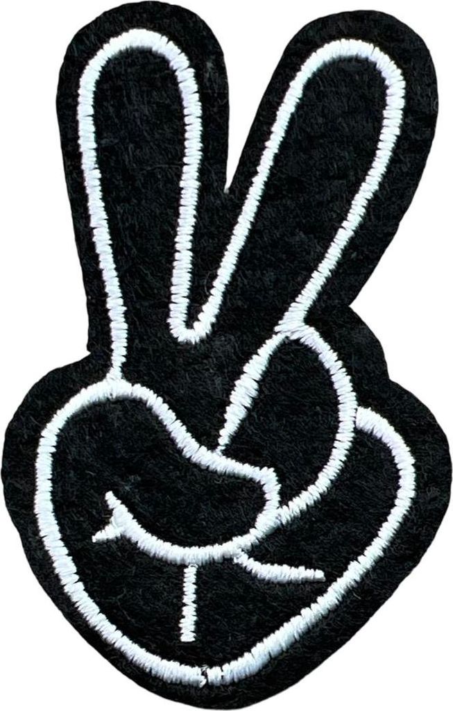 Friedensfinger-Emblem zum Aufbügeln